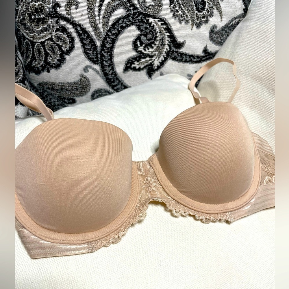 Maidenform 34A Push-Up Bra Essential Multiway Underwire Convert Adjustable Tan